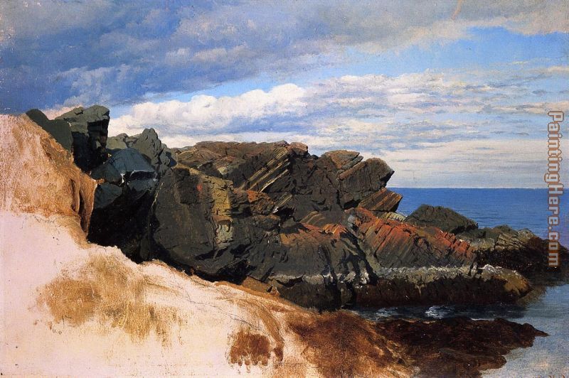 William Bradford Rock Study at Nahant, Massachusetts